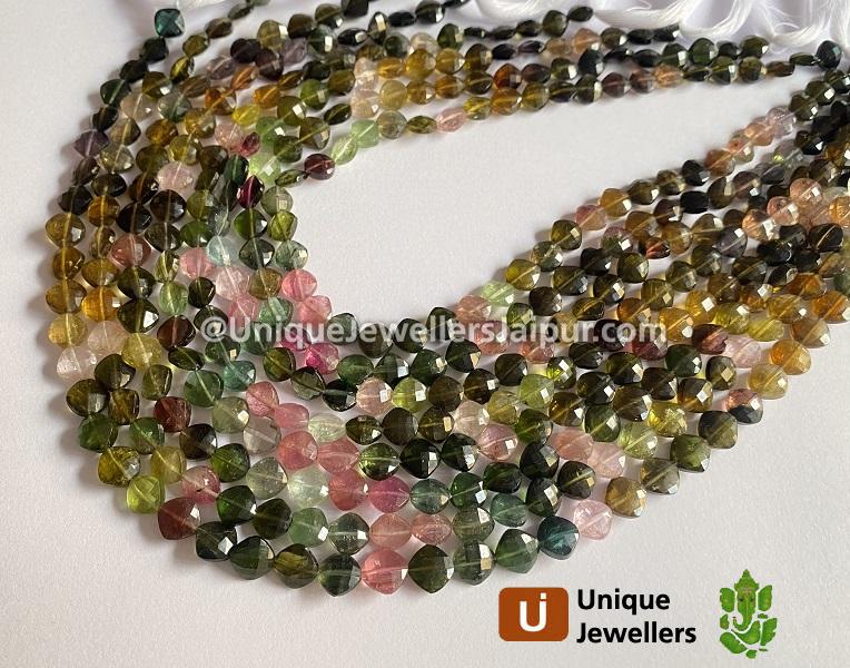 Tourmaline Faceted Kite Beads