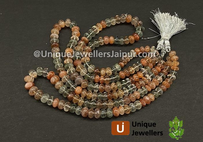 MultiSunstone Plain Roundelle Beads