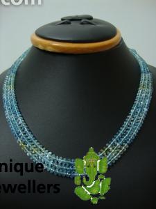 Multi Aquamarine Far Micro Cut Roundelle Beads