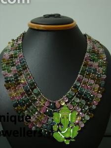 Afghani Tourmaline Faceted Drop Beads