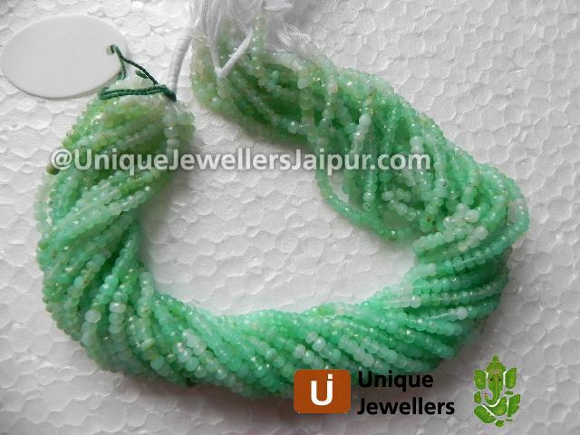 Green Opal Faceted Roundelle Beads