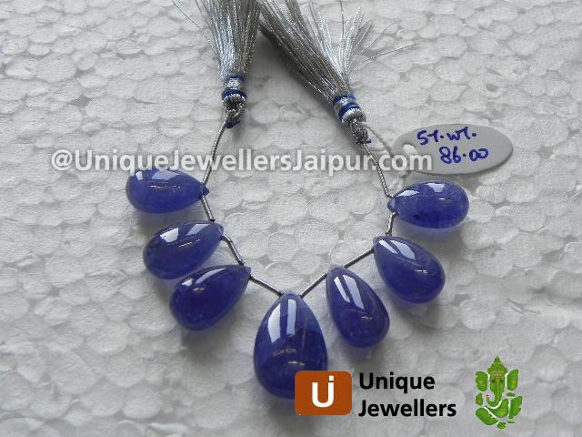 Tanzanite Plain Pear Beads