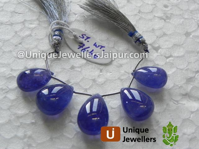 Tanzanite Plain Pear Beads