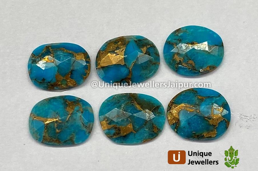 Copper Mohave Turquoise Rose Cut Slices