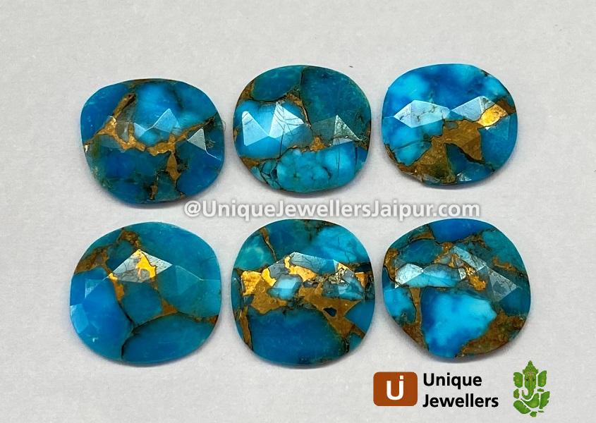 Copper Mohave Turquoise Rose Cut Slices