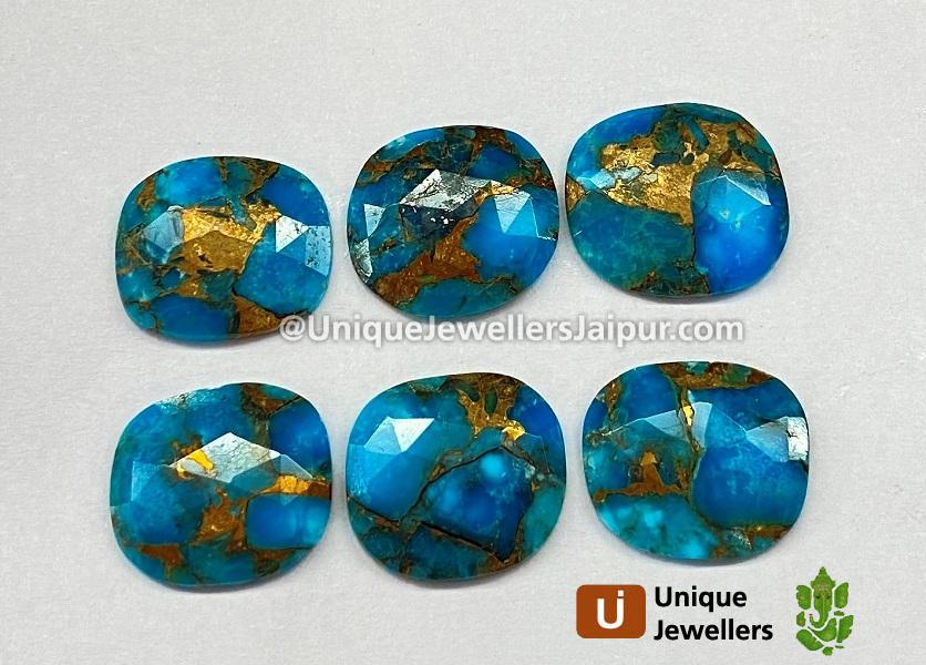 Copper Mohave Turquoise Rose Cut Slices