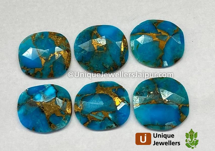 Copper Mohave Turquoise Rose Cut Slices