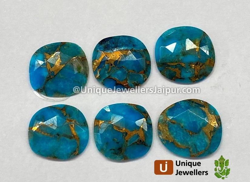 Copper Mohave Turquoise Rose Cut Slices