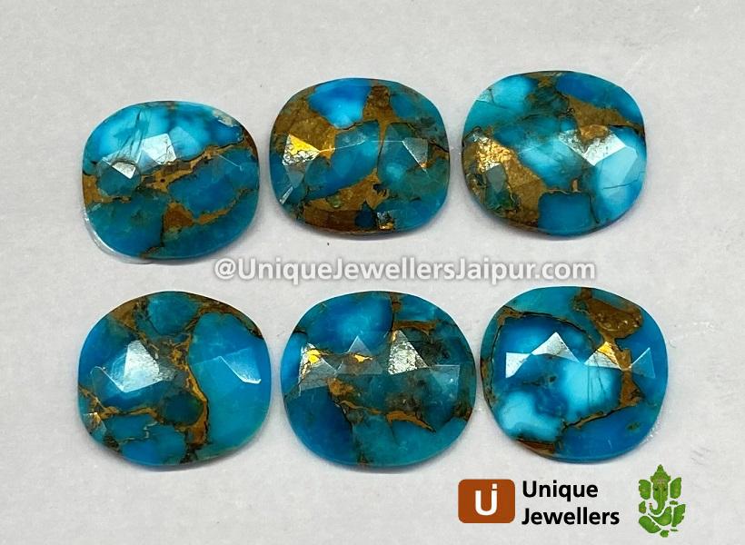 Copper Mohave Turquoise Rose Cut Slices