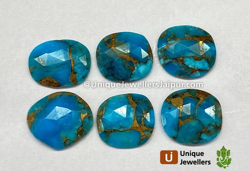 Copper Mohave Turquoise Rose Cut Slices