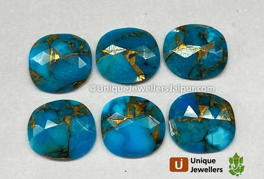 Copper Mohave Turquoise Rose Cut Slices