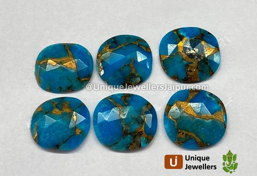 Copper Mohave Turquoise Rose Cut Slices