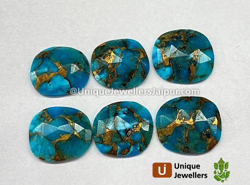 Copper Mohave Turquoise Rose Cut Slices