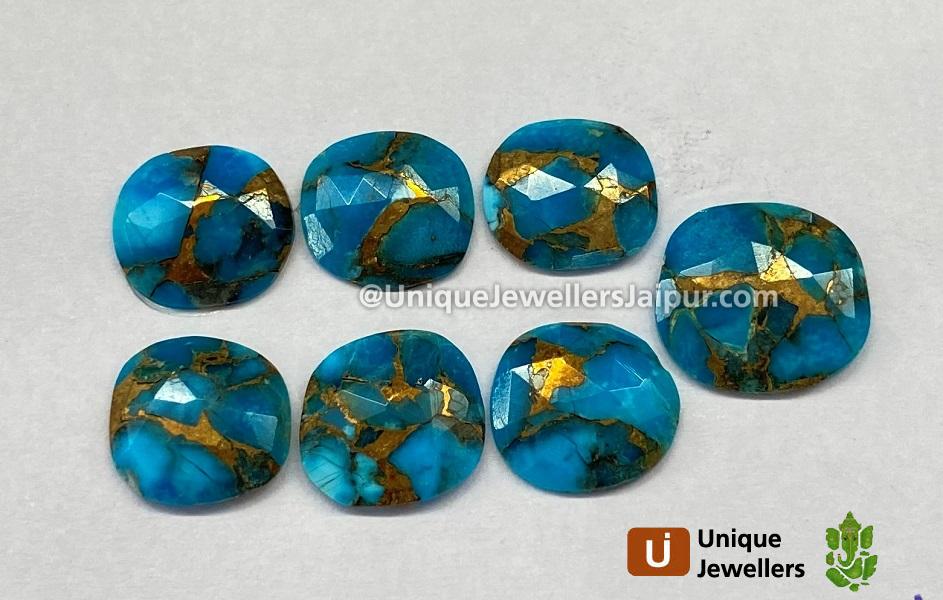 Copper Mohave Turquoise Rose Cut Slices