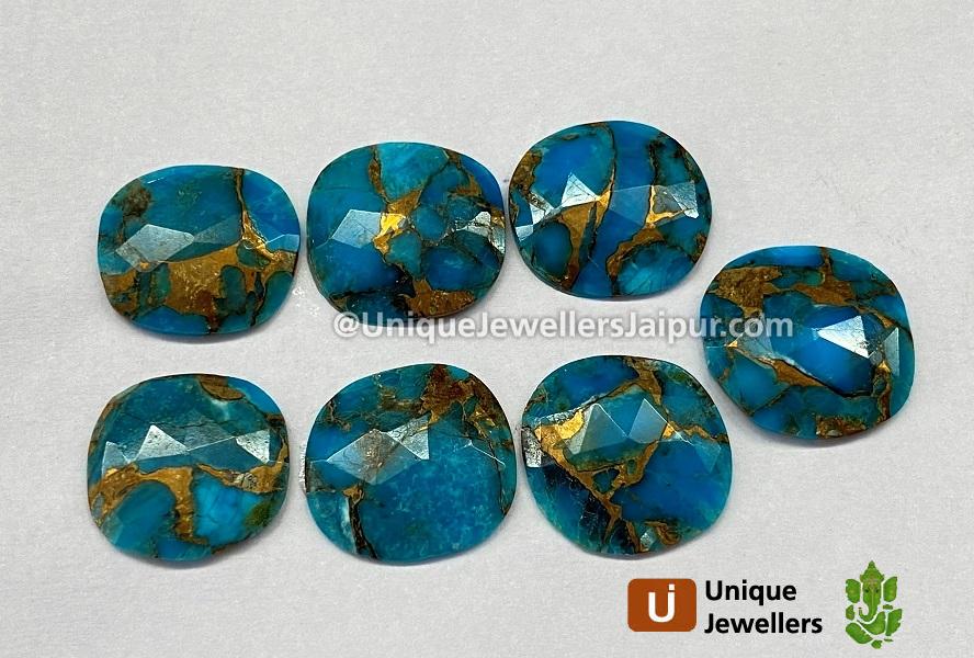 Copper Mohave Turquoise Rose Cut Slices