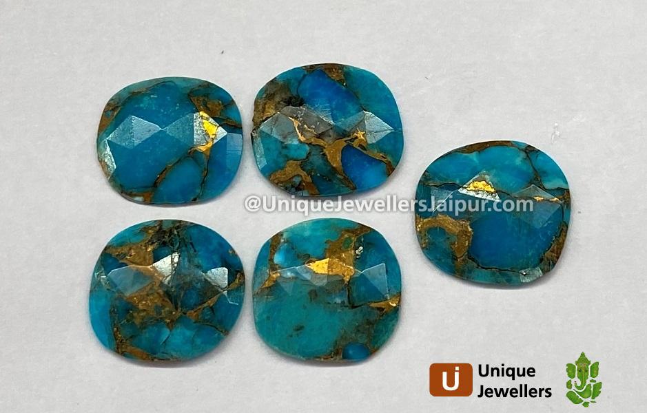 Copper Mohave Turquoise Rose Cut Slices