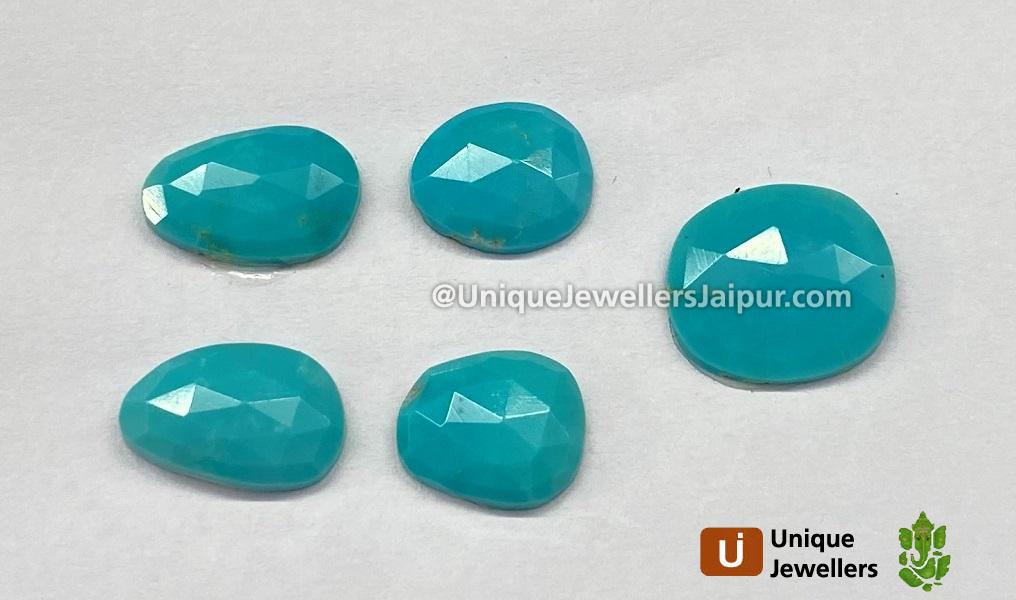 Turquoise Rose cut Slices