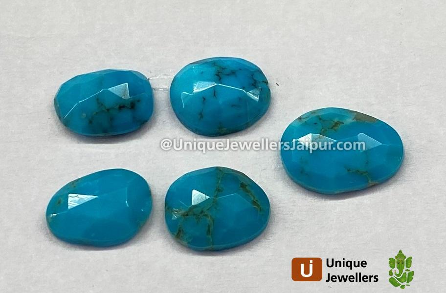 Black Spiderweb Turquoise Rose Cut Slices