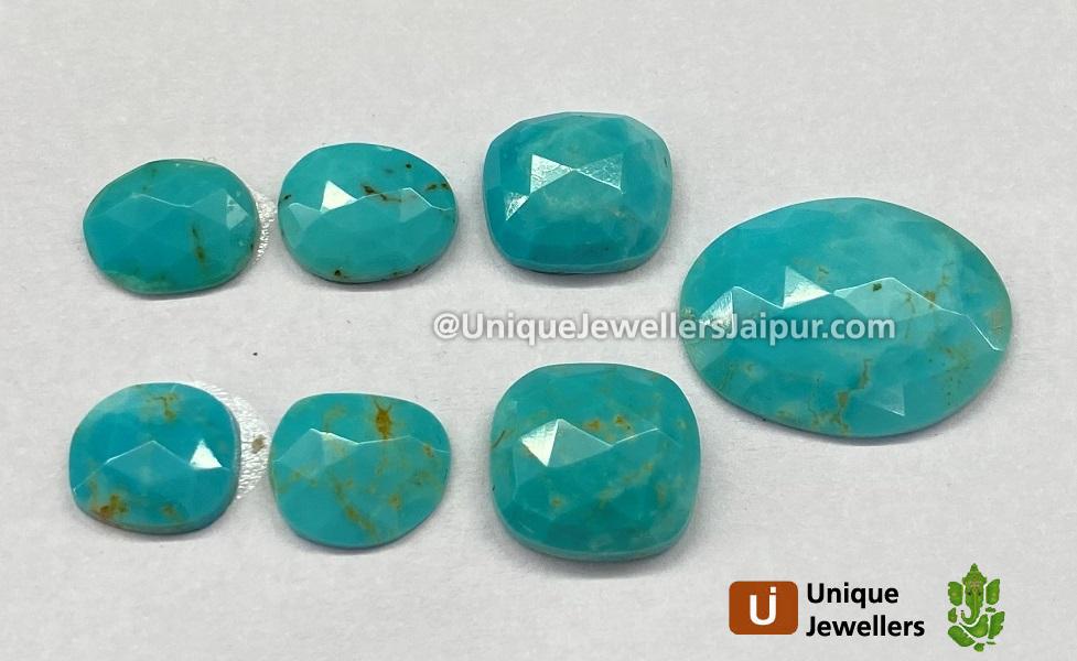 Turquoise Rose Cut Slices