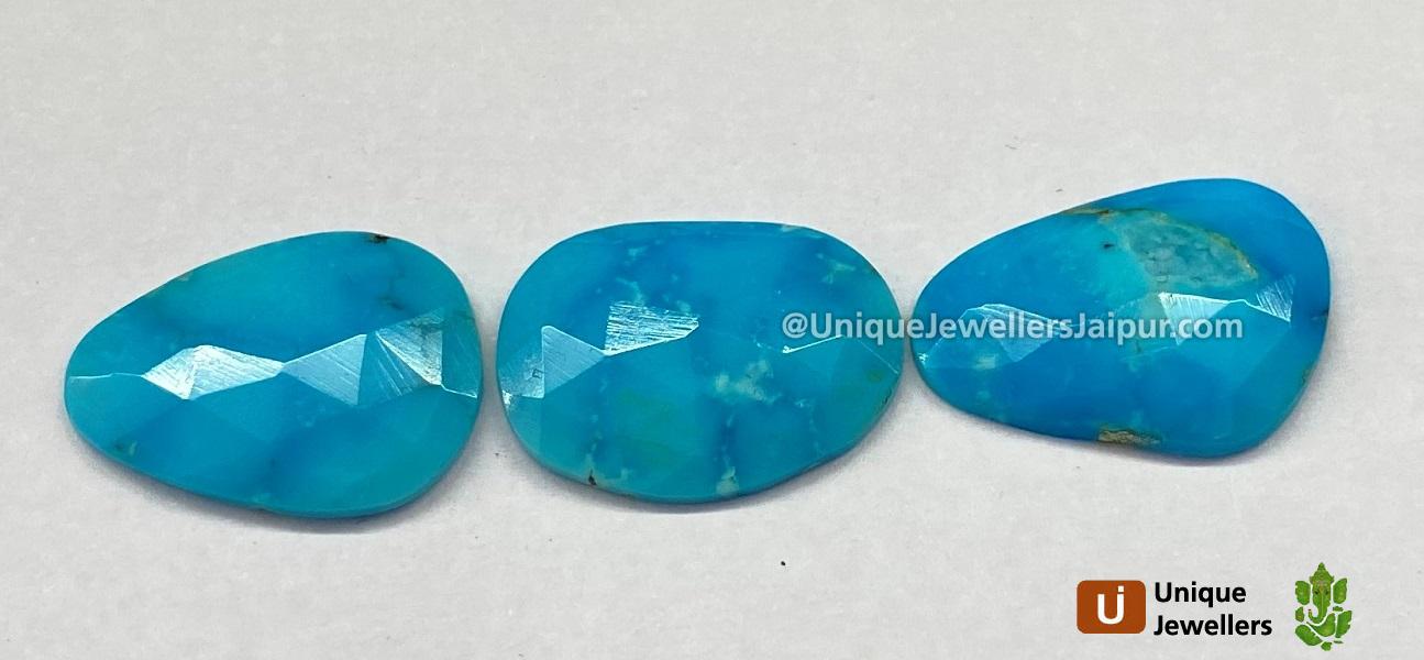 Turquoise Rose Cut Slices