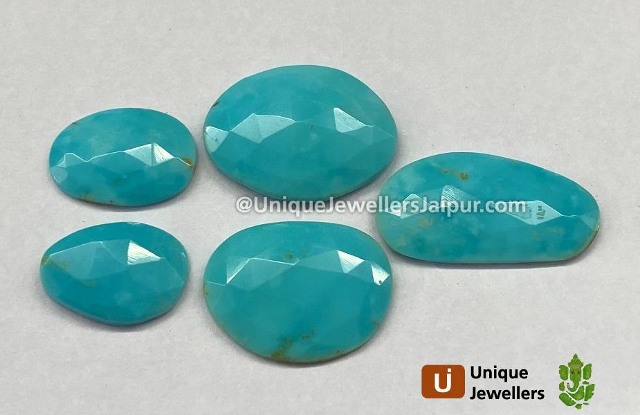 Turquoise Rose Cut Slices