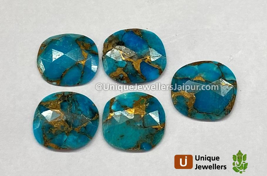 Copper Mohave Turquoise Rose Cut Slices