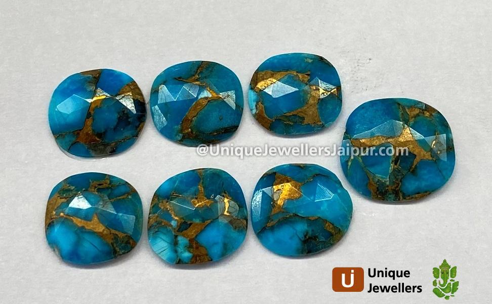 Copper Mohave Turquoise Rose Cut Slices