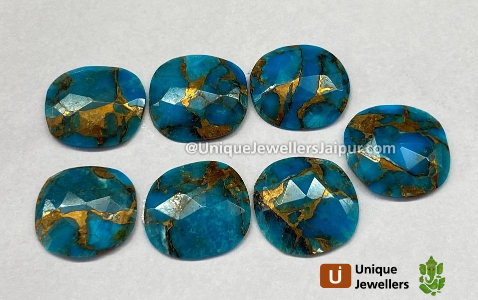 Copper Mohave Turquoise Rose Cut Slices