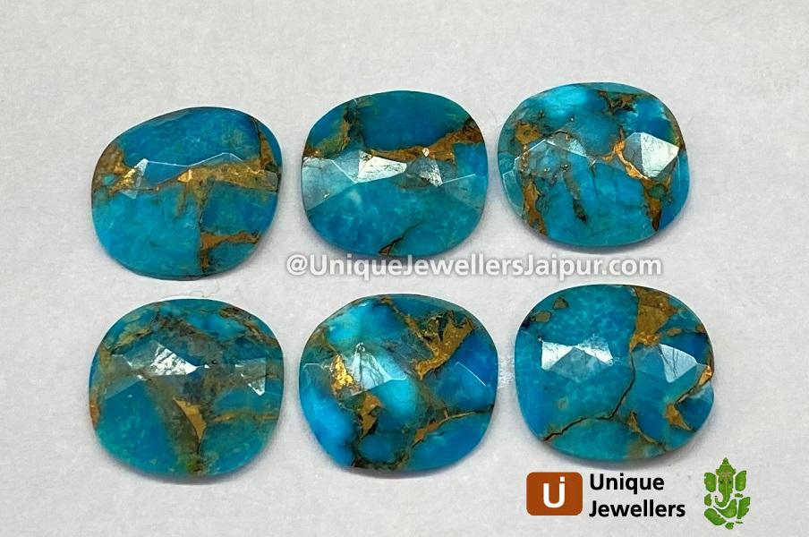 Copper Mohave Turquoise Rose Cut Slices