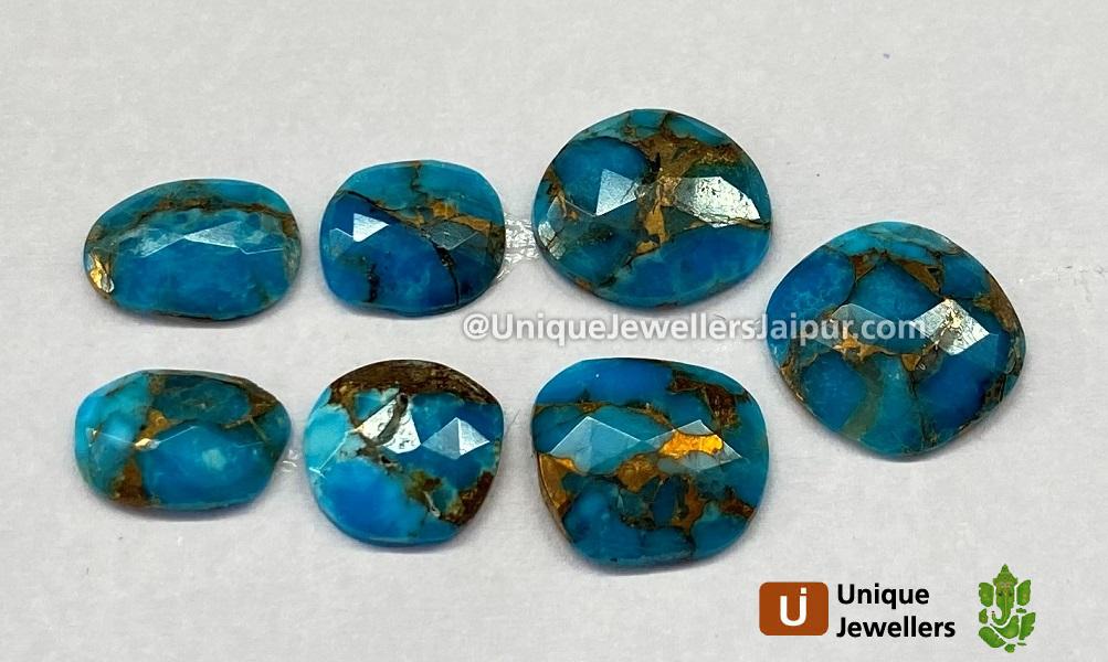 Copper Mohave Turquoise Rose Cut Slices