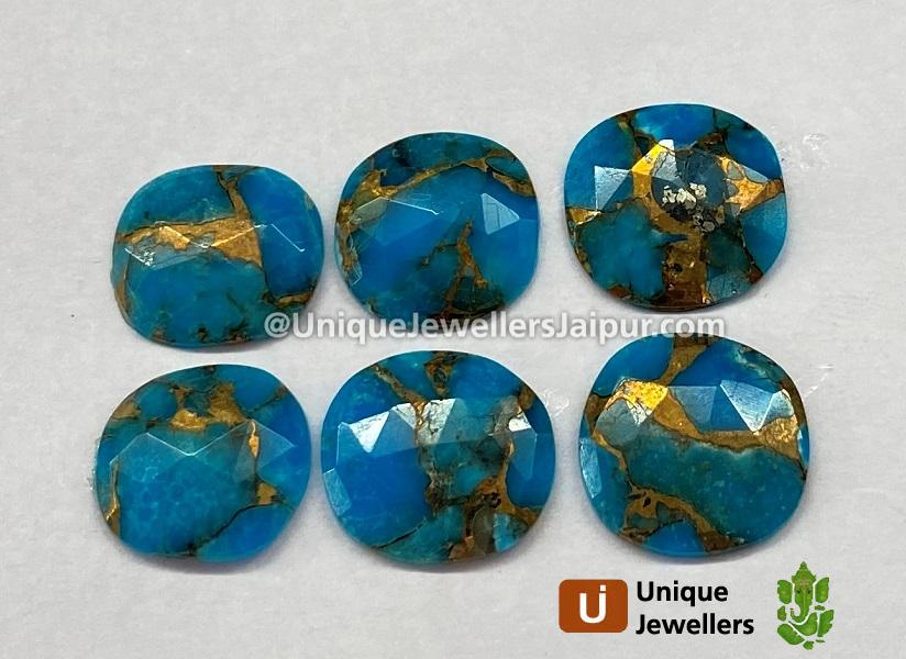 Copper Mohave Turquoise Rose Cut Slices