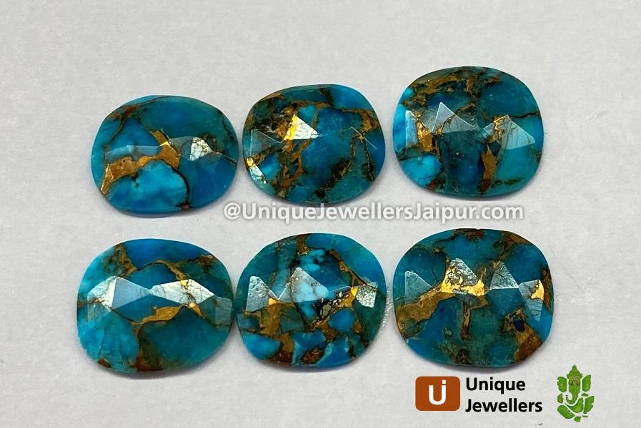 Copper Mohave Turquoise Rose Cut Slices