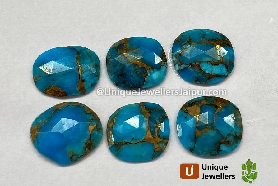 Copper Mohave Turquoise Rose Cut Slices