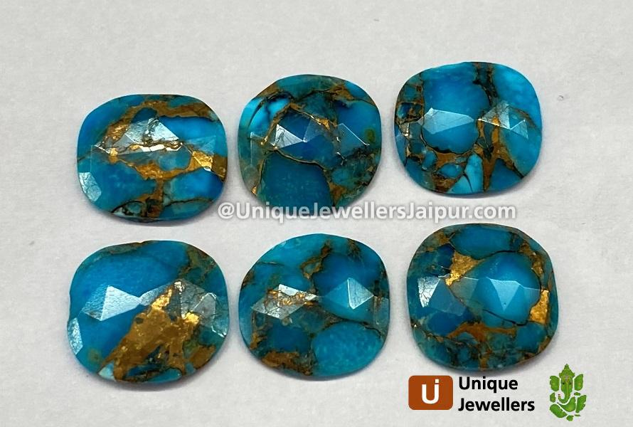 Copper Mohave Turquoise Rose Cut Slices