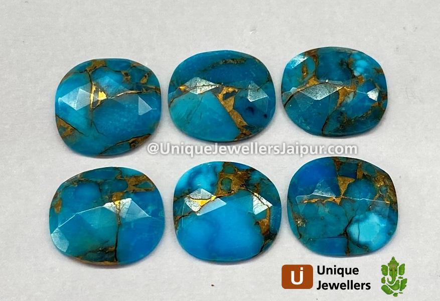 Copper Mohave Turquoise Rose Cut Slices