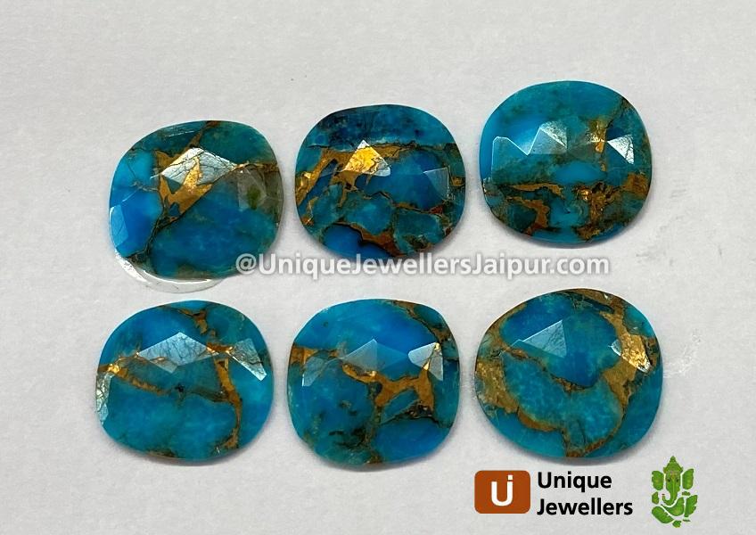 Copper Mohave Turquoise Rose Cut Slices