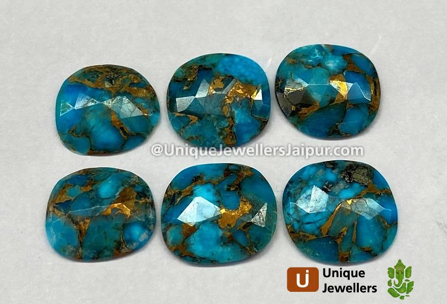 Copper Mohave Turquoise Rose Cut Slices