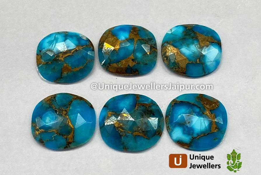 Copper Mohave Turquoise Rose Cut Slices