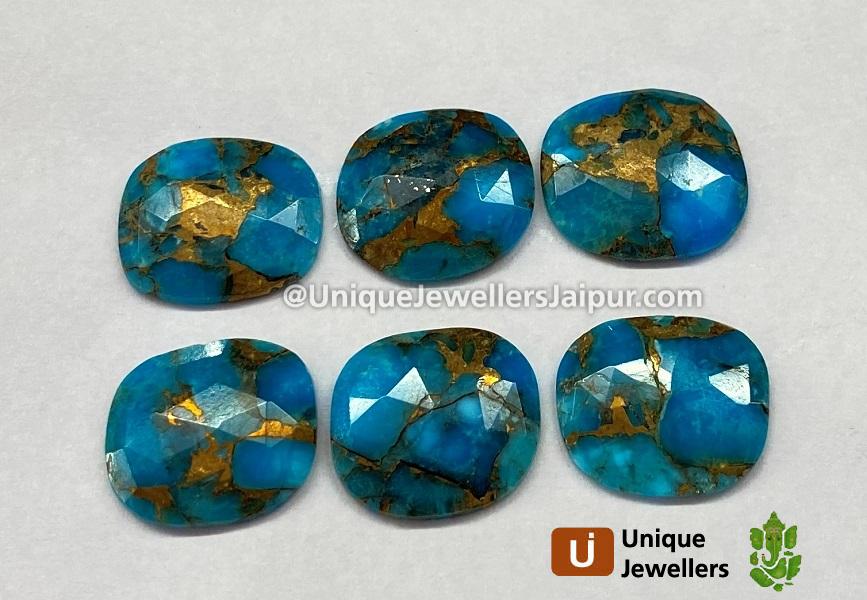 Copper Mohave Turquoise Rose Cut Slices