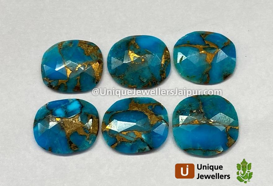 Copper Mohave Turquoise Rose Cut Slices