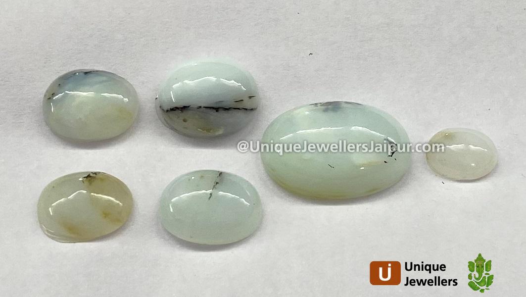 Peru Blue Opal Smooth Cabochons