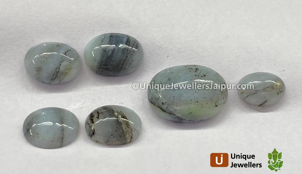 Peru Blue Opal Smooth Cabochons