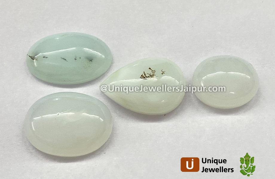 Peru Blue Opal Smooth Cabochons