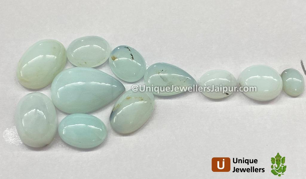 Peru Blue Opal Smooth Cabochons