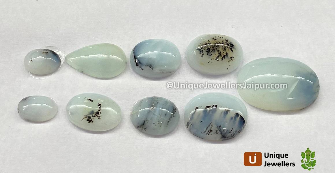 Peru Blue Opal Smooth Cabochons