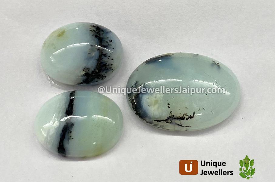 Peru Blue Opal Smooth Cabochons