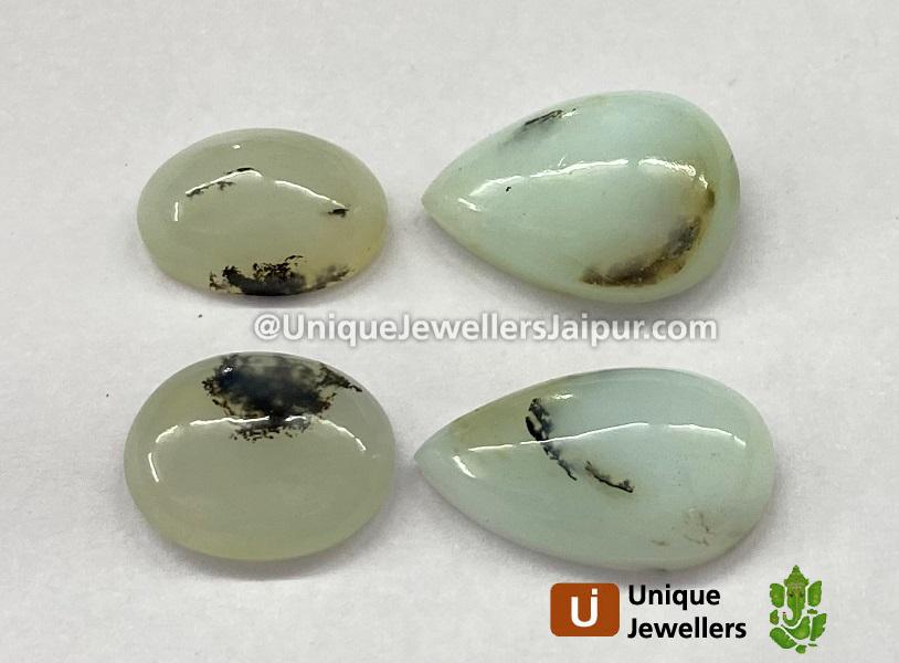 Peru Blue Opal Smooth Cabochons