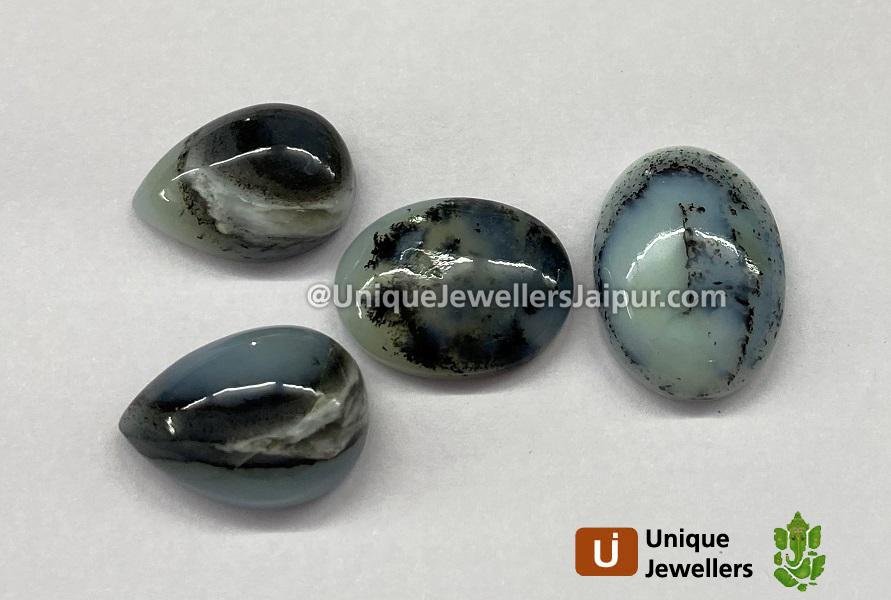 Peru Blue Opal Smooth Cabochons