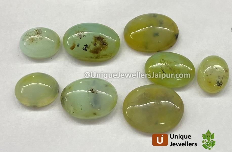 Peru Blue Opal Smooth Cabochons