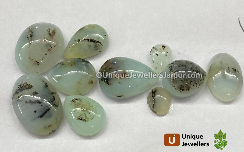 Peru Blue Opal Smooth Cabochons